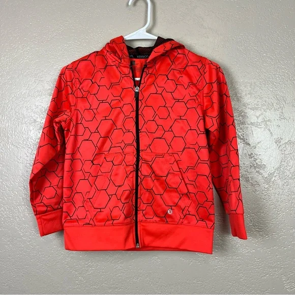 Xersion boy athletic‎ full zip orange black hoddie size small/8 - Picture 8 of 8
